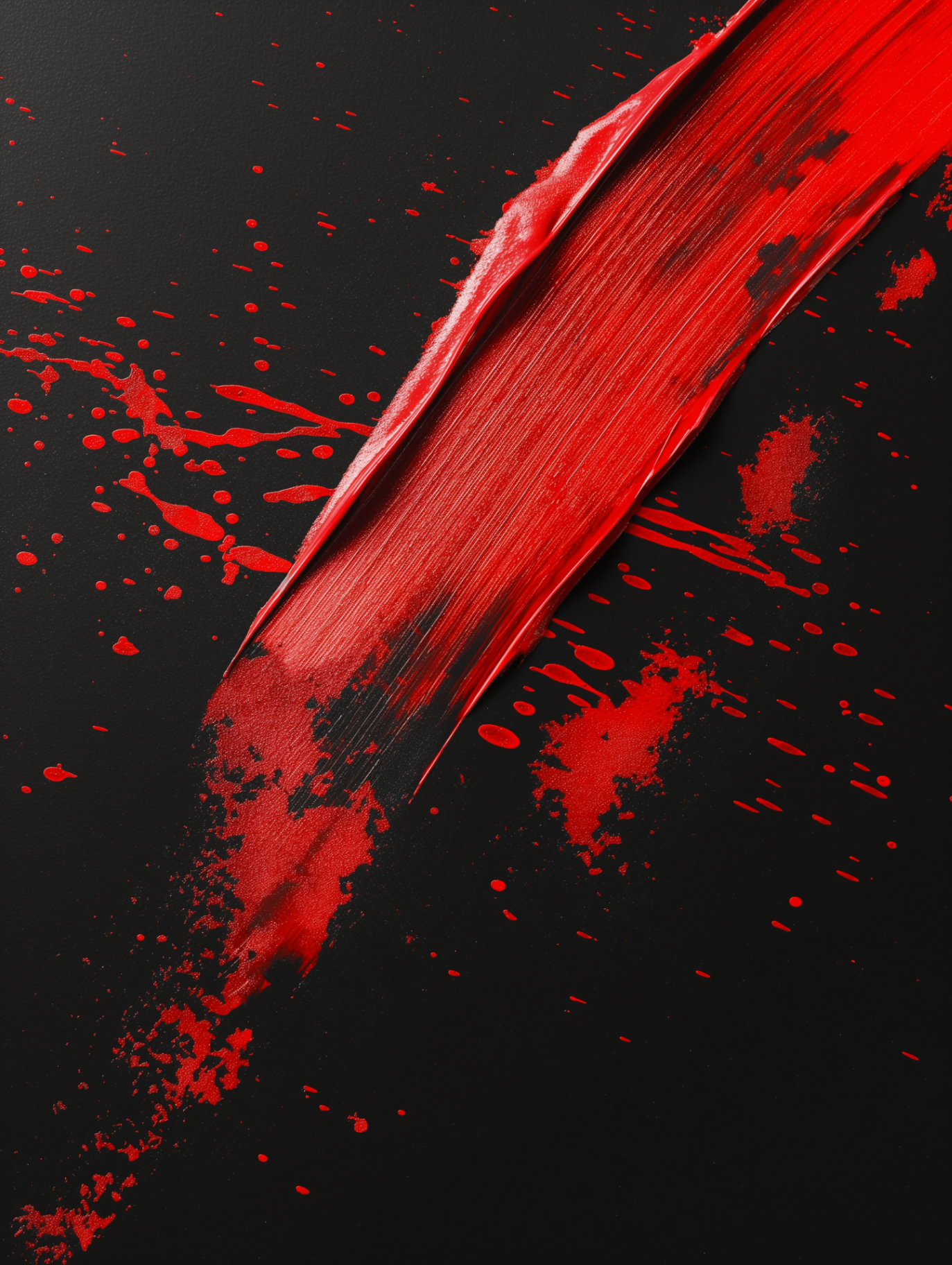 Red paint stroke